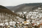 Blick auf Steinbach im Winter